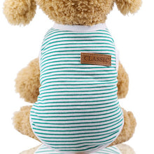 Load image into Gallery viewer, Pets Dog Clothing Spring/Summer Pet Cat Clothes for Cats Kitty Kitten Classic Striped Vest T-shirt Fashion Cotton Cats Shirts
